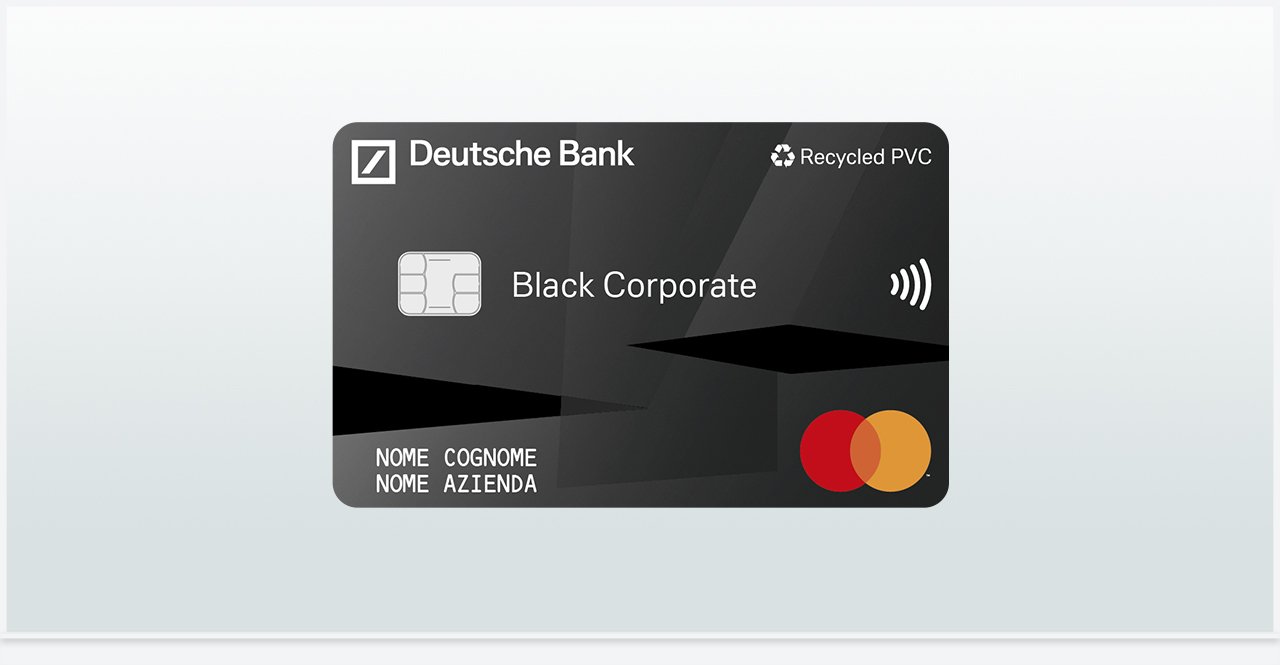 Carta della Credito Black Corporate