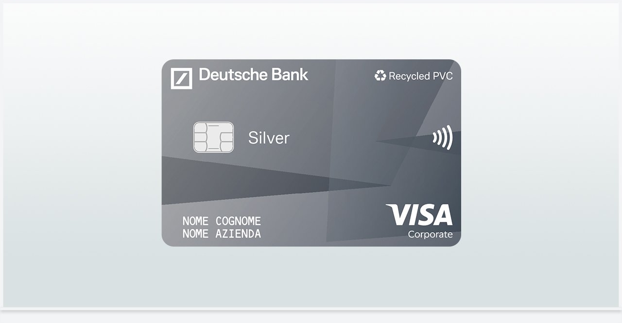 Immagine della Carta di Credito Silver Visa Corporate Aziendale